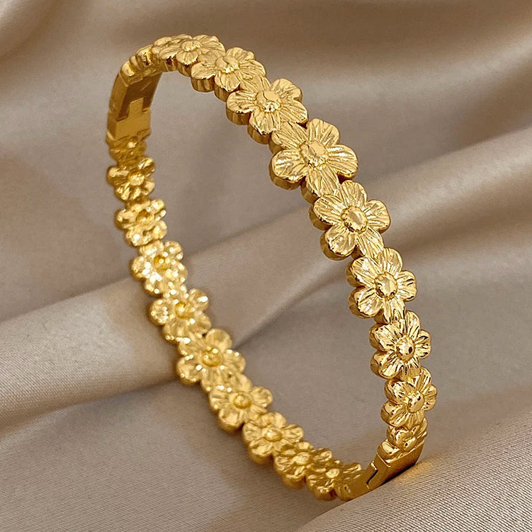 Pulsera con flores de campo flores de campo