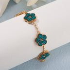 Pulsera con Flores para Mujer verde