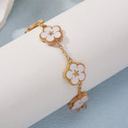 Pulsera con Flores para Mujer blanco