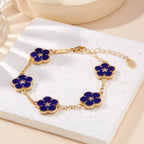 Pulsera con Flores para Mujer azul