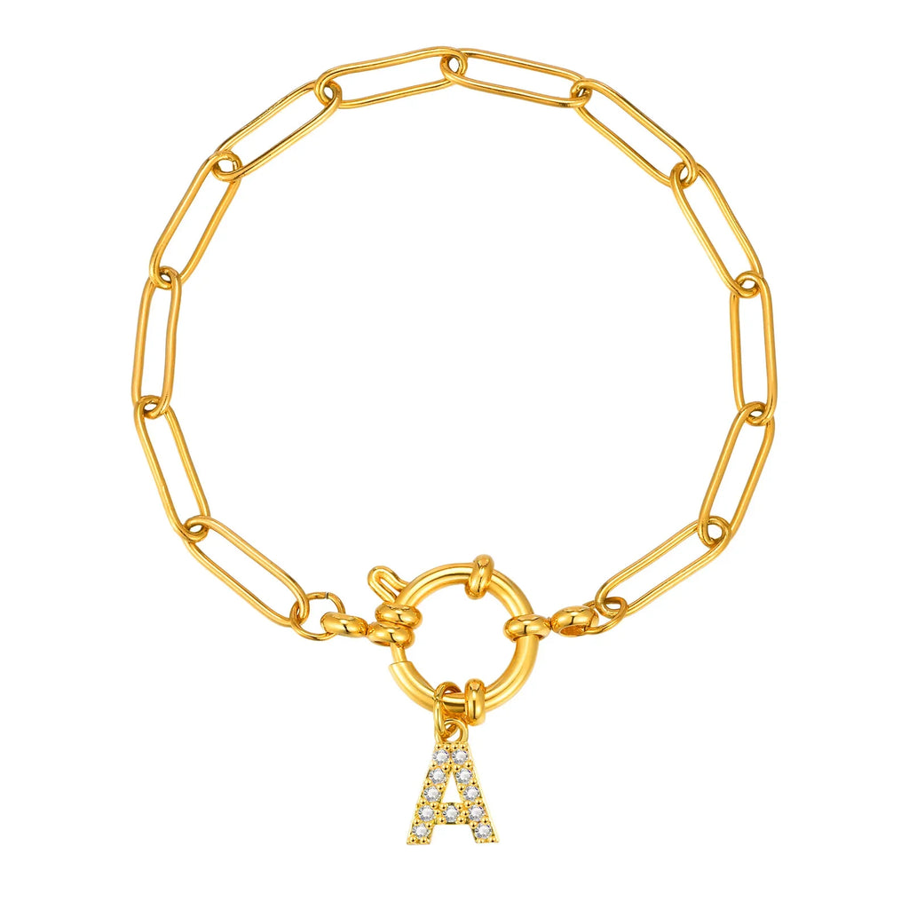 Pulsera personalizada con la inicial a