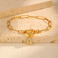 Pulsera personalizada con la inicial a