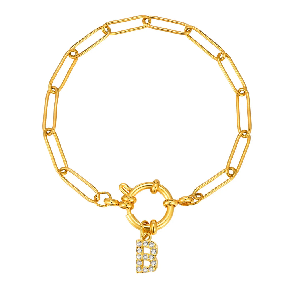 Pulsera personalizada con la inicial b