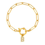 Pulsera personalizada con la inicial b
