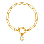 Pulsera personalizada con la inicial c