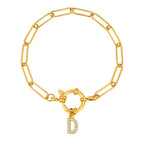 Pulsera personalizada con la inicial d