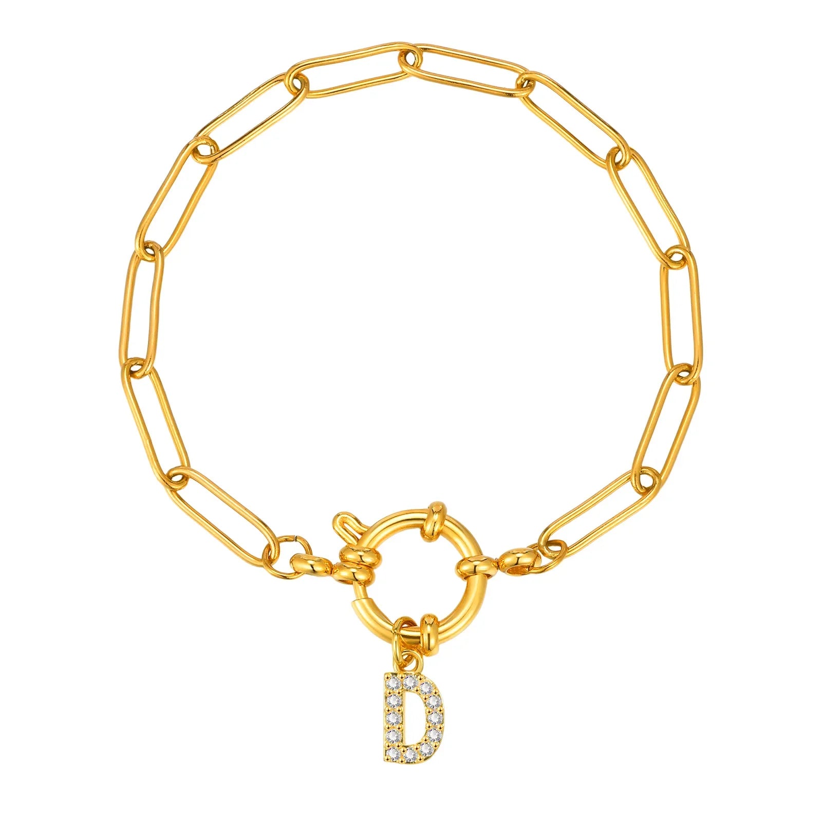 Pulsera personalizada con la inicial d