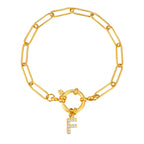 Pulsera personalizada con la inicial f