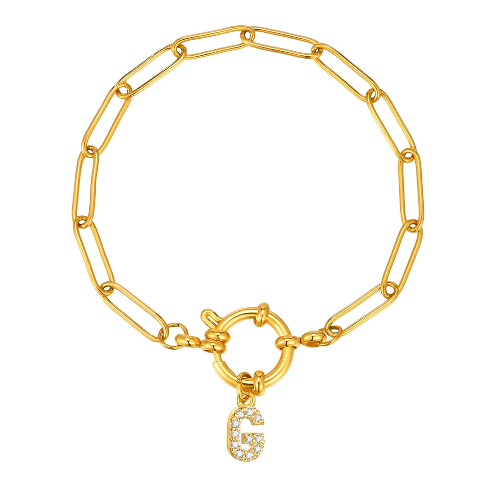Pulsera personalizada con la inicial g