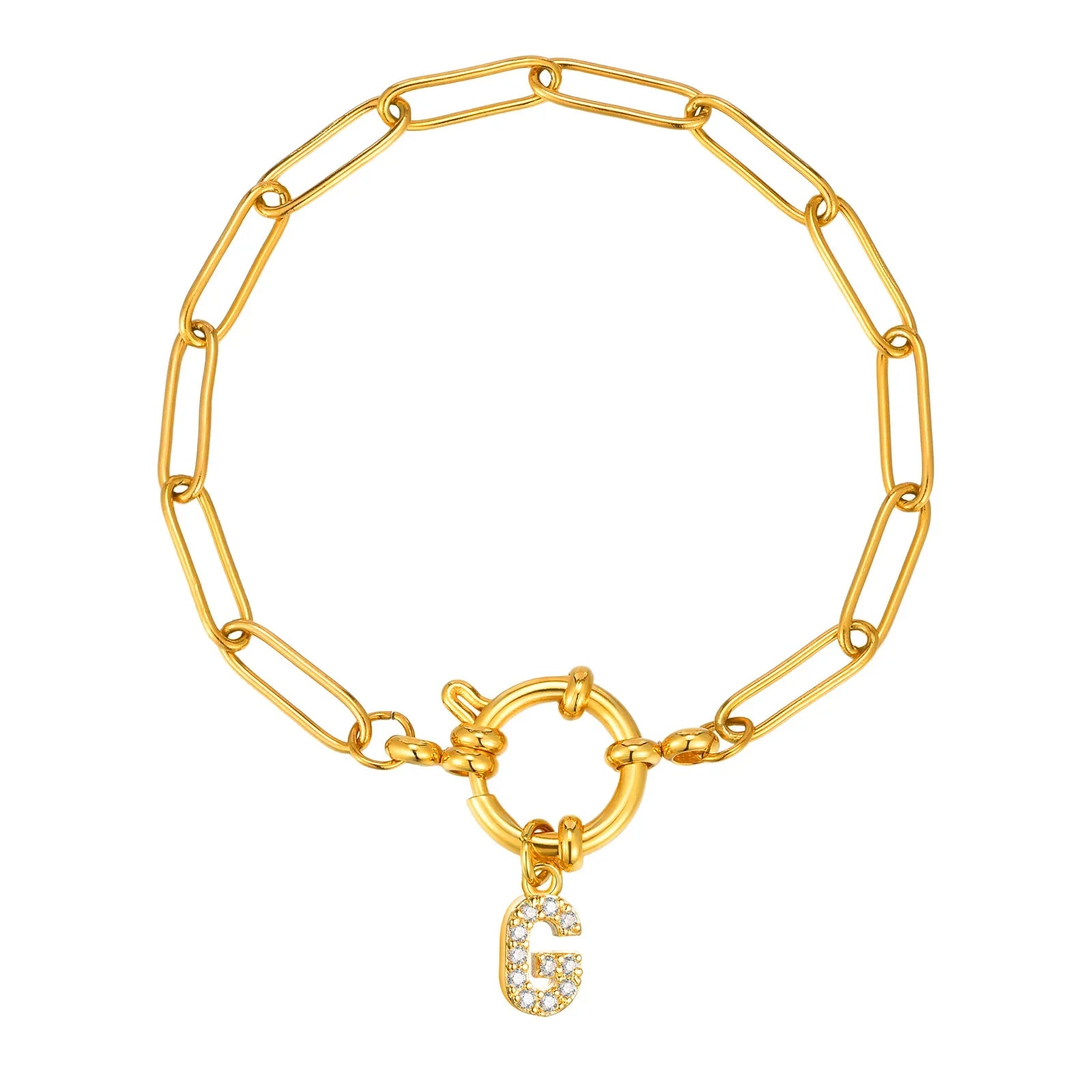 Pulsera personalizada con la inicial g