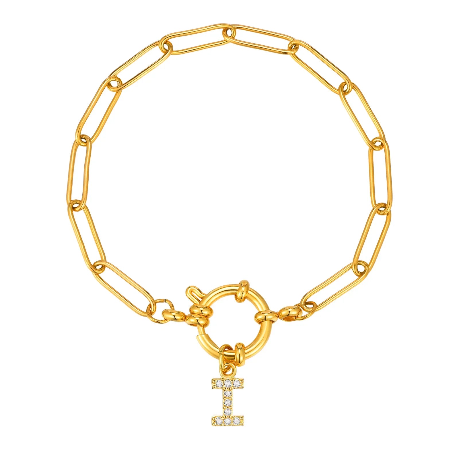 Pulsera personalizada con la inicial i