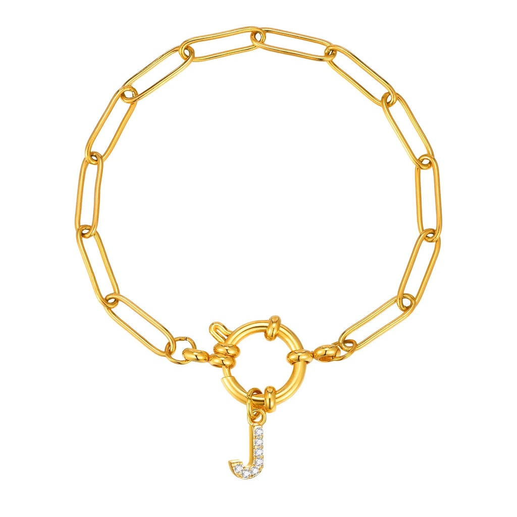 Pulsera personalizada con la inicial j