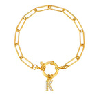 Pulsera personalizada con la inicial k
