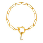 Pulsera personalizada con la inicial l
