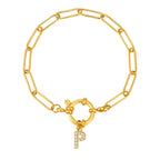 Pulsera personalizada con la inicial p