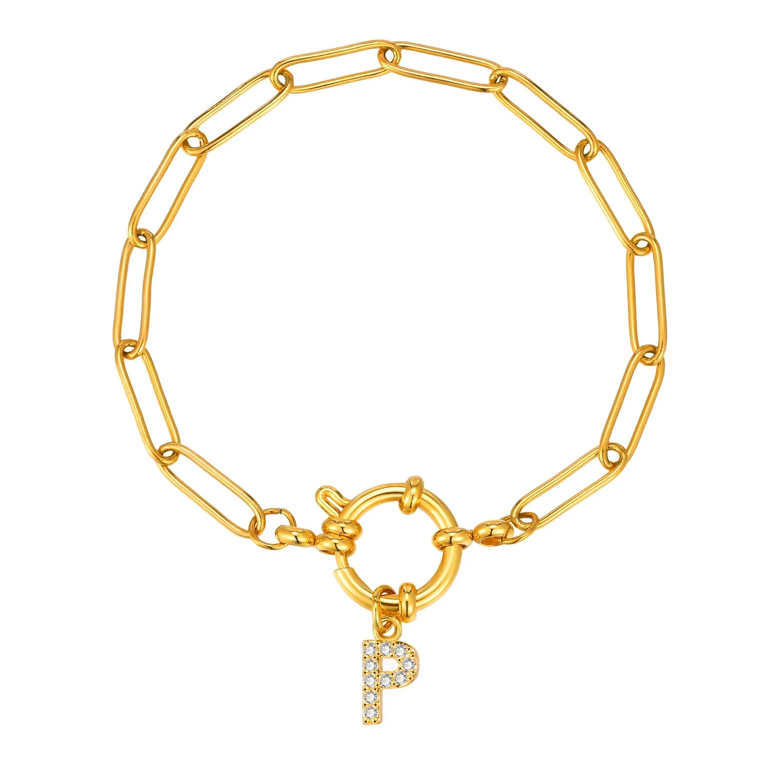 Pulsera personalizada con la inicial p