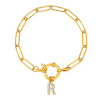 Pulsera personalizada con la inicial r