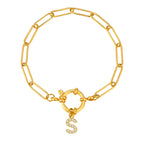 Pulsera personalizada con la inicial s