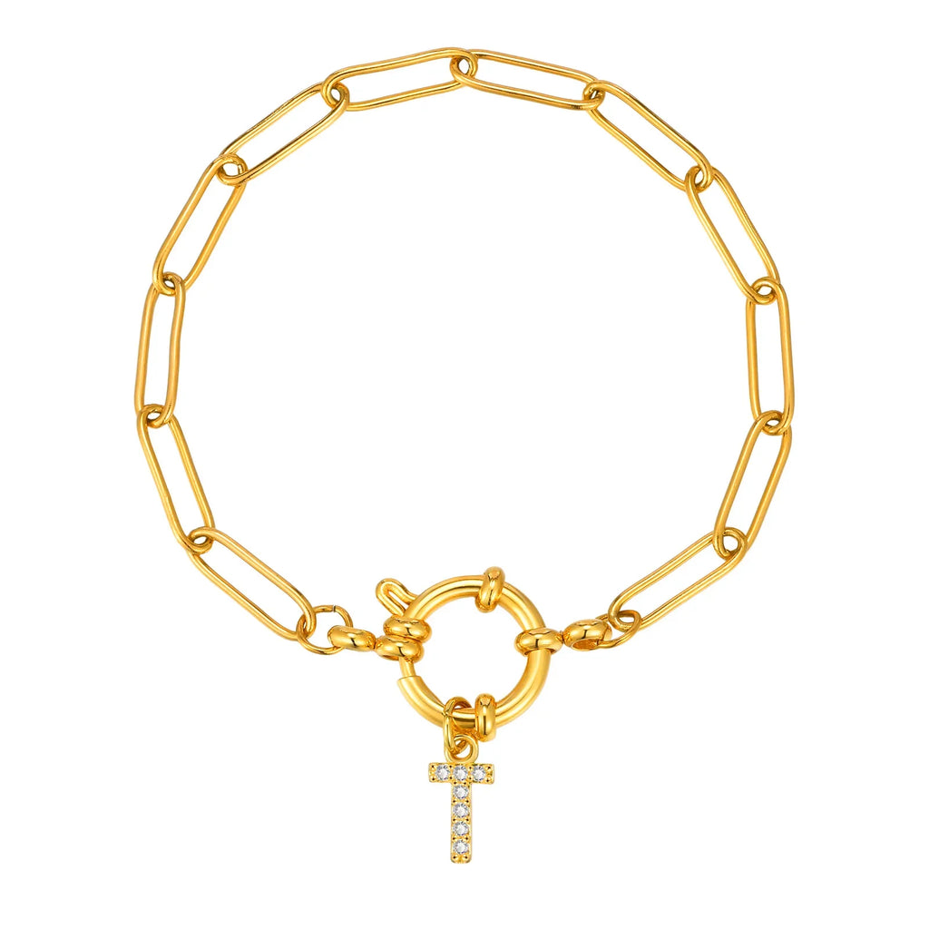 Pulsera personalizada con la inicial t