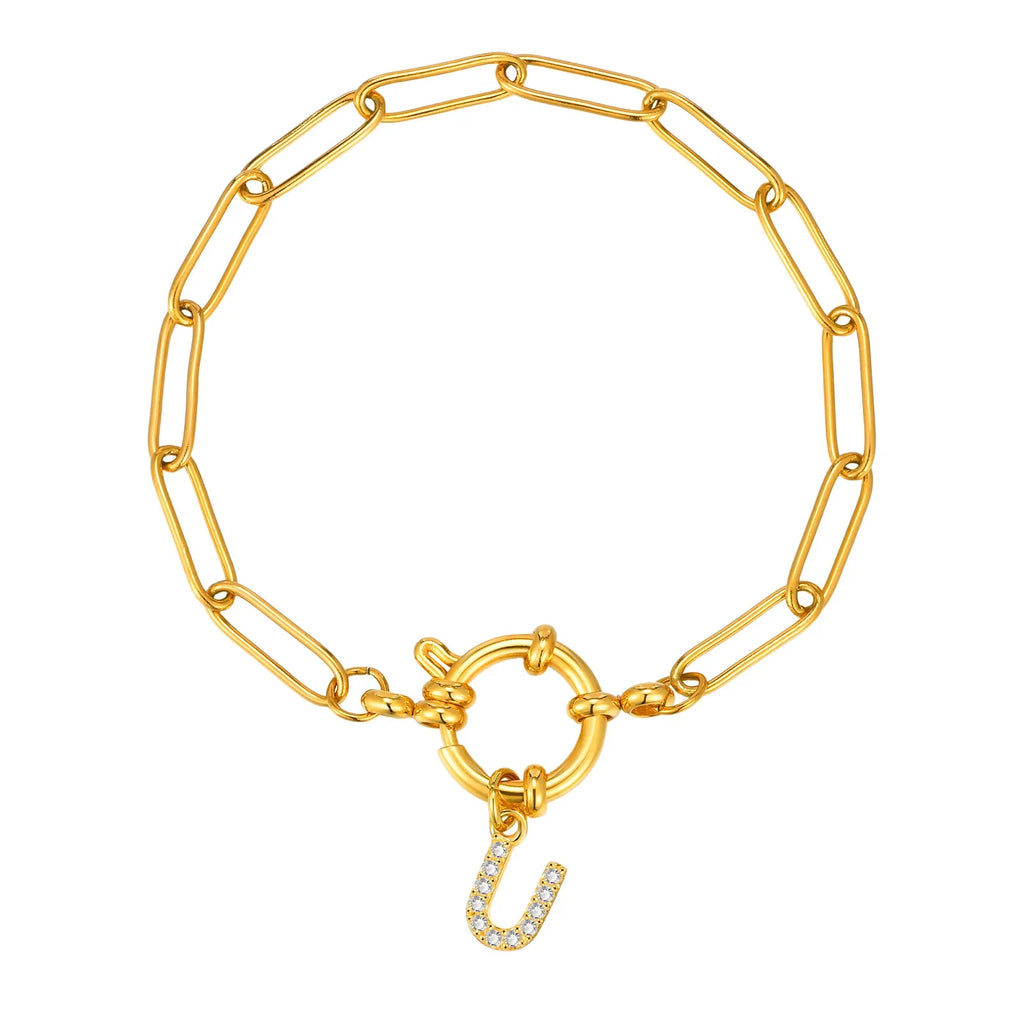 Pulsera personalizada con la inicial u