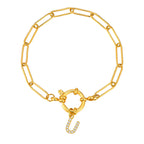 Pulsera personalizada con la inicial u