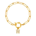 Pulsera personalizada con la inicial w