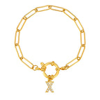 Pulsera personalizada con la inicial x