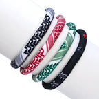 Pulsera con motivos Keffiye árabe para hombre o mujer verde