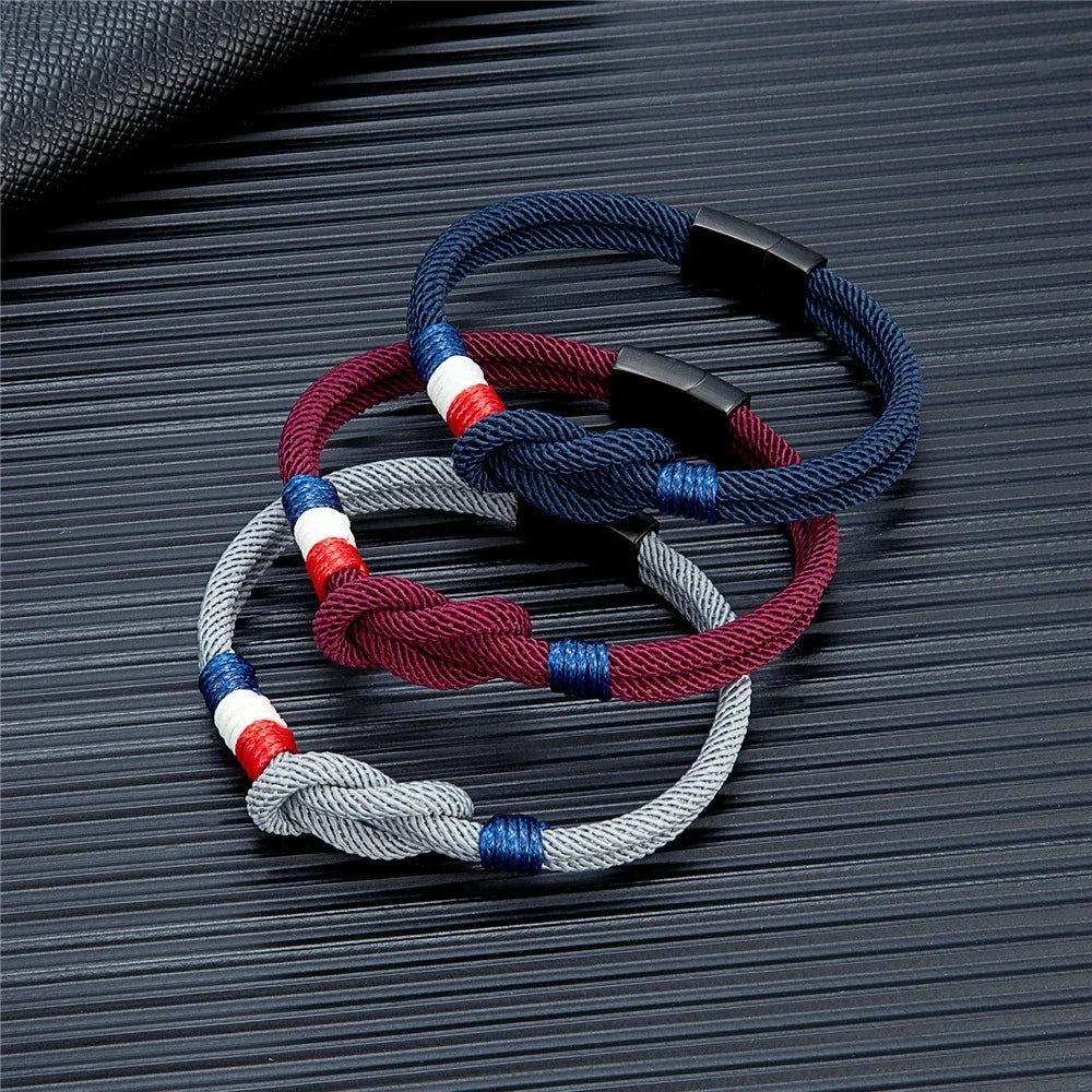 Pulsera con nudo de cuerda