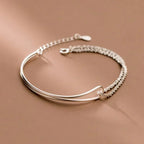 Pulsera con nudo de estilo moderno
