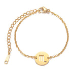 Pulsera con Colgante del Signo del Zodiaco Astrológico virgo
