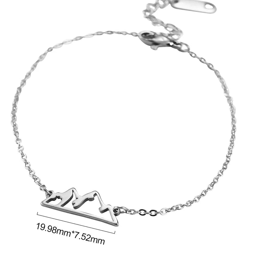 Pulsera con Colgante Montaña para Mujer