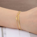 Pulsera con Colgante Montaña para Mujer oro