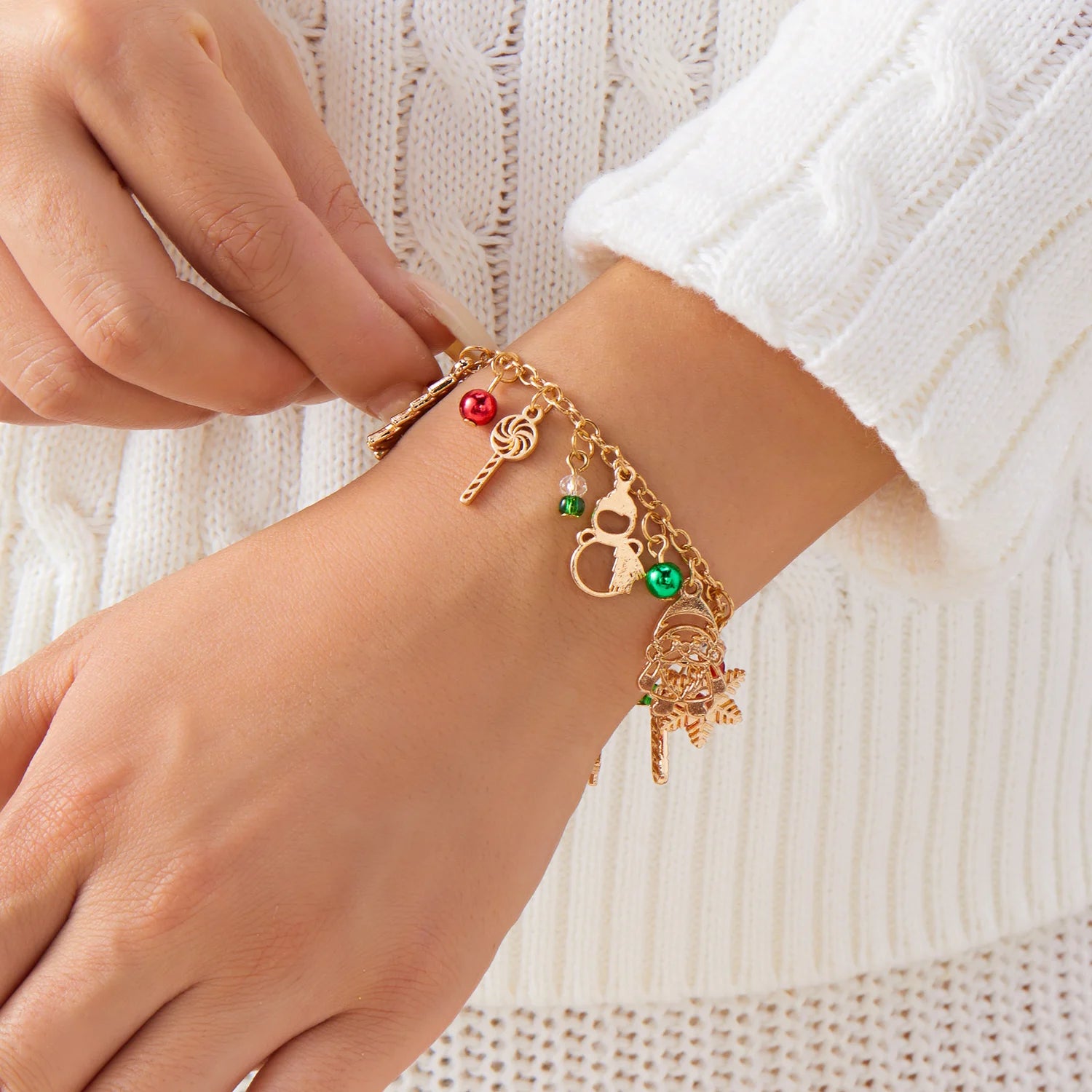 Pulsera con Colgantes de Navidad
