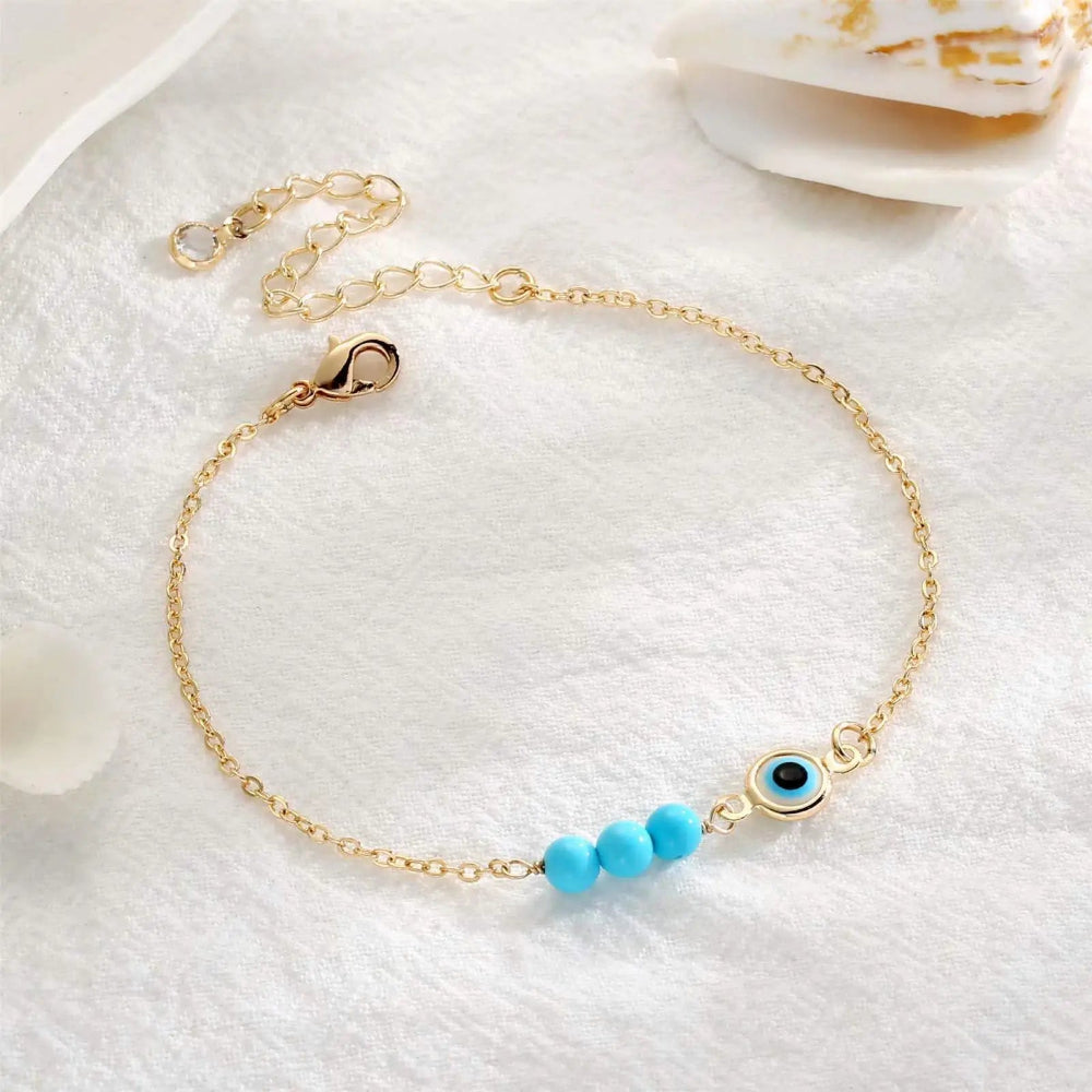 Pulsera con Perlas contra el Mal de Ojo