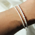 Pulsera con cuentas ovaladas