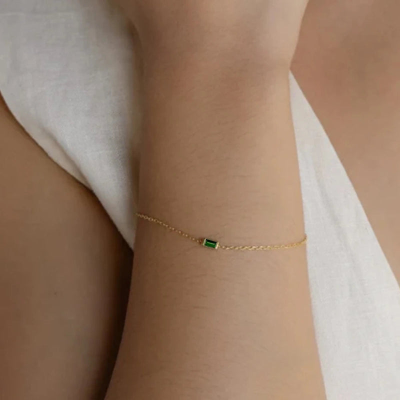 Pulsera con Piedra de Nacimiento Colorida