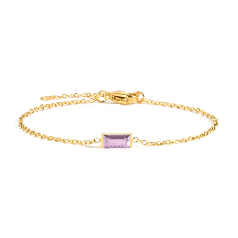 Pulsera con Piedra de Nacimiento Colorida