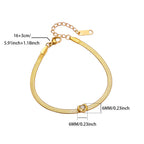 Pulsera con piedra de nacimiento en forma de corazón