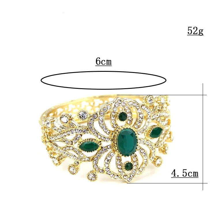 Pulsera con strass y piedras árabe musulmán boda
