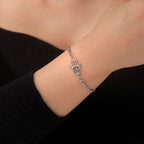 Pulsera con mano de Fatma dorada o plateada árabe plata