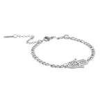Pulsera con mano de Fatma dorada o plateada árabe plata
