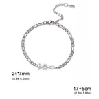Pulsera con símbolos judíos Menorah y la <span data-glossary-id="etoile-de-david">Estrella de David</span> de plata