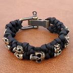 Pulsera con Calaveras negras