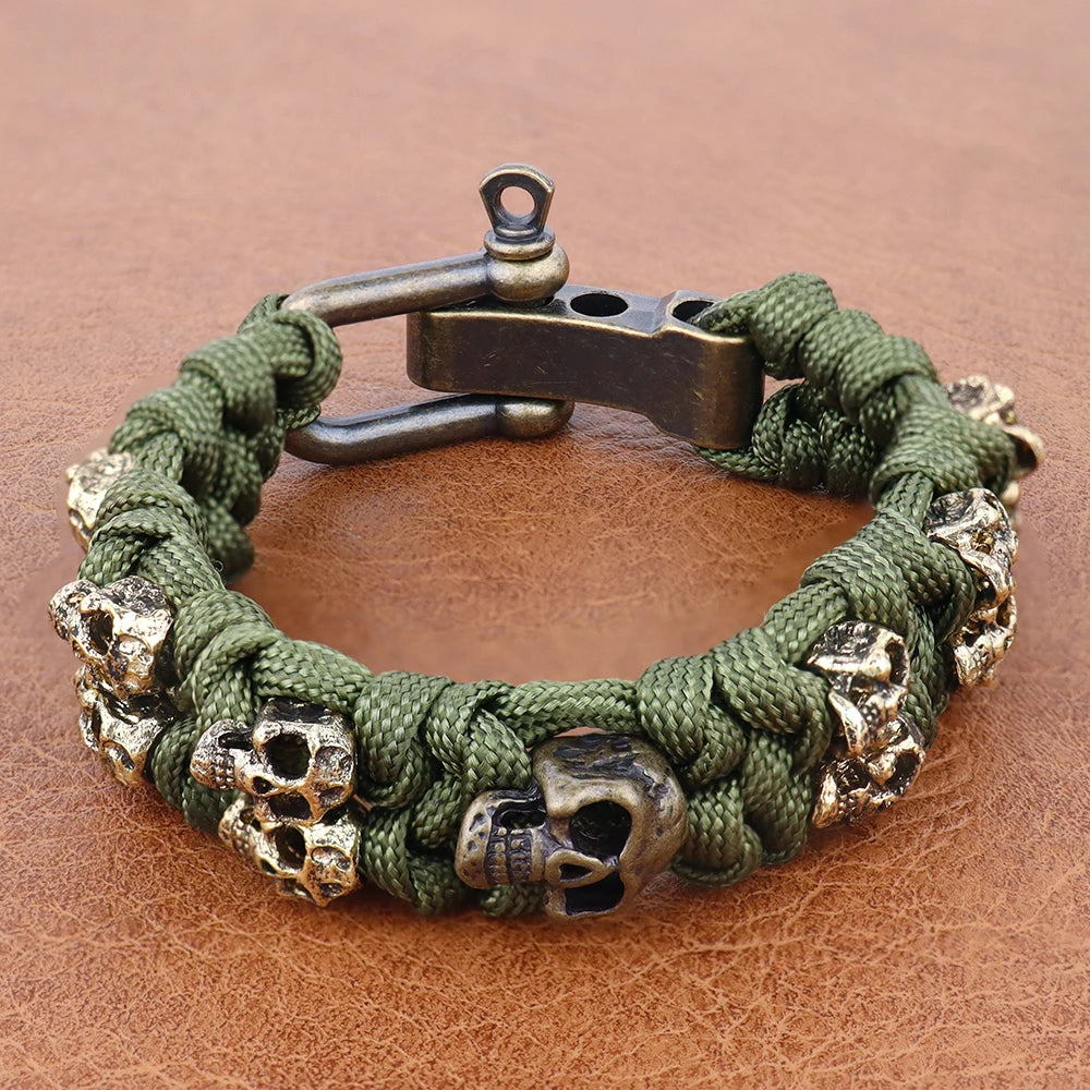 Pulsera con Calaveras verdes