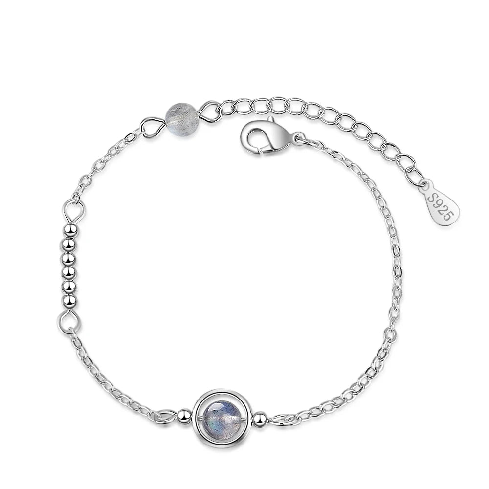 Pulsera con piedra de luna de circonio