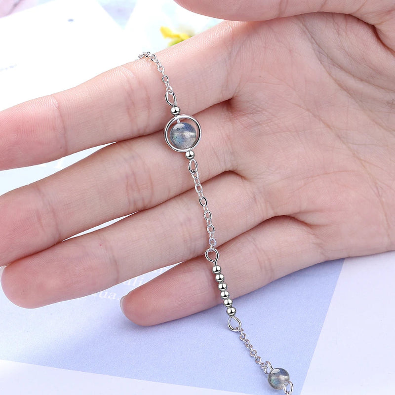 Pulsera con piedra de luna de circonio