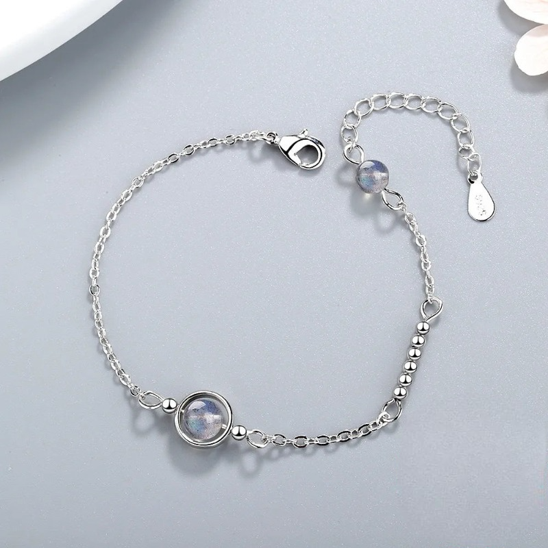 Pulsera con piedra de luna de circonio