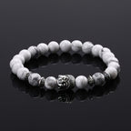 Pulsera Cabeza de Buda Plata Amuleto de la Suerte 