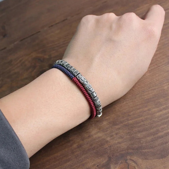 Pulsera Gourmette Budista Amuleto Tallado